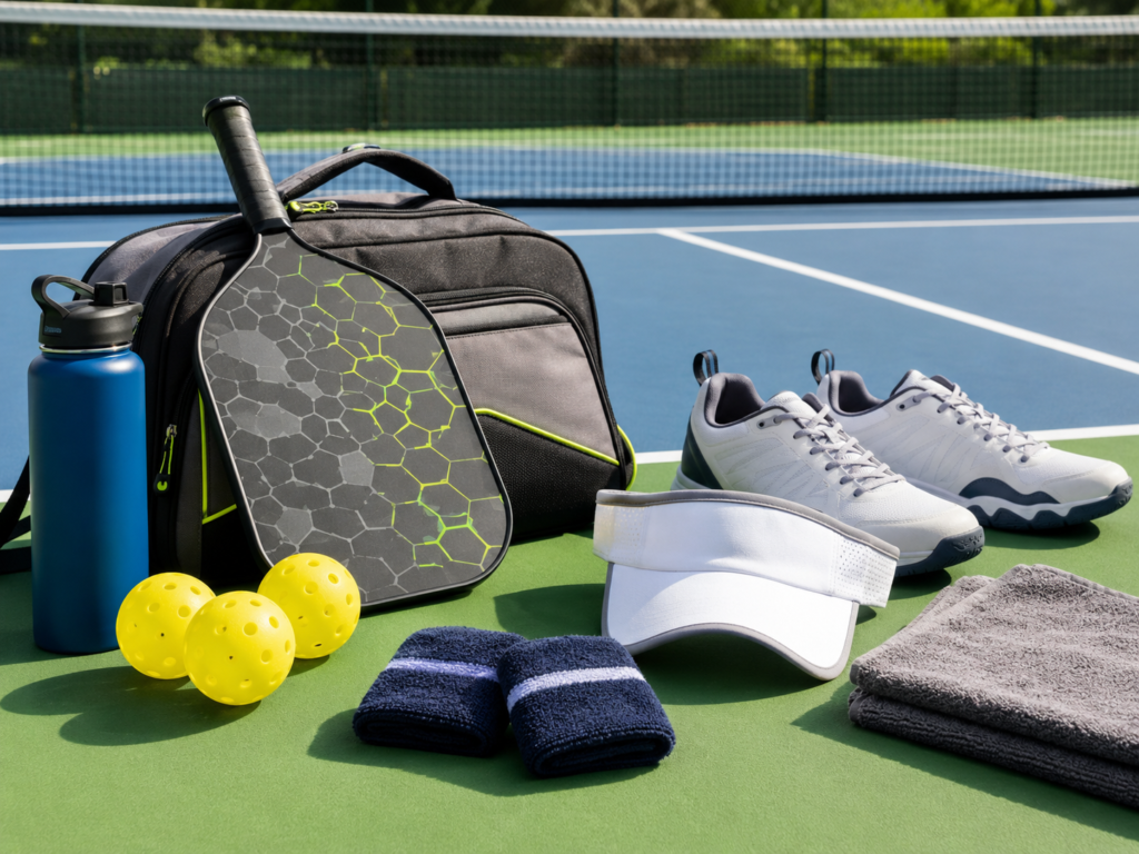 Pickleball shoese and Pickleball racket